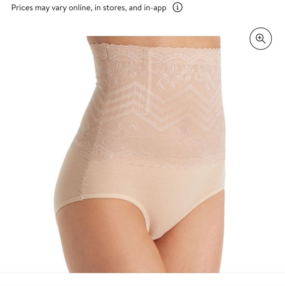 Jacquard/mesh Cotton Bottom High Waisted Panty